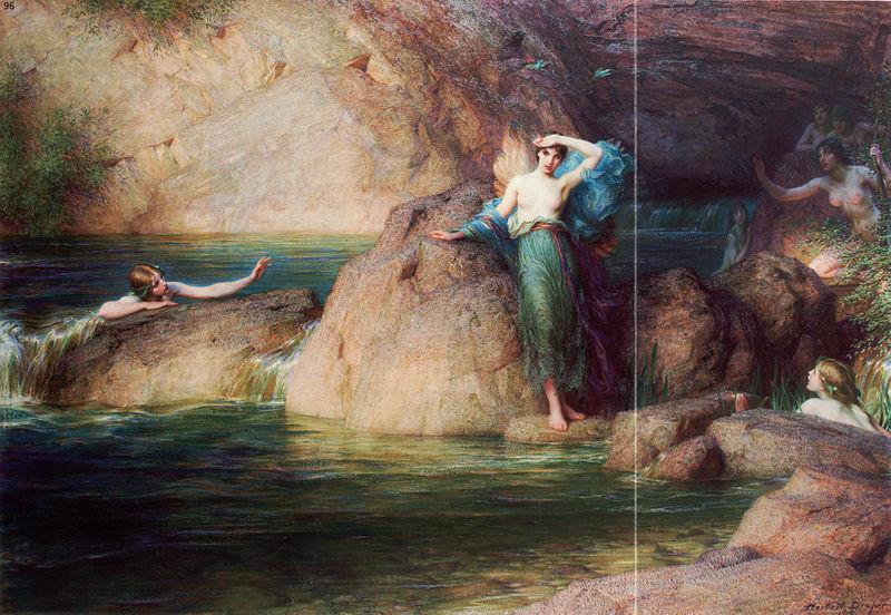 Herbert James Draper Halcyone oil painting picture